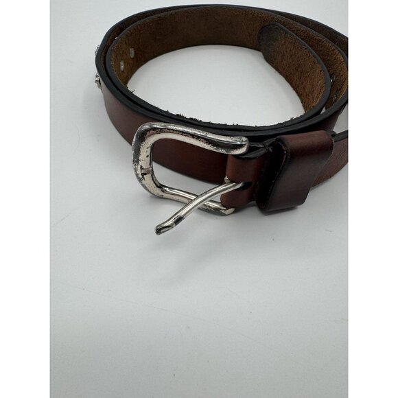 Vintage LSU Tigers Belt Mens 40 Brown Genuine Leather Football Gameday 90s Y2K - Picture 4 of 5